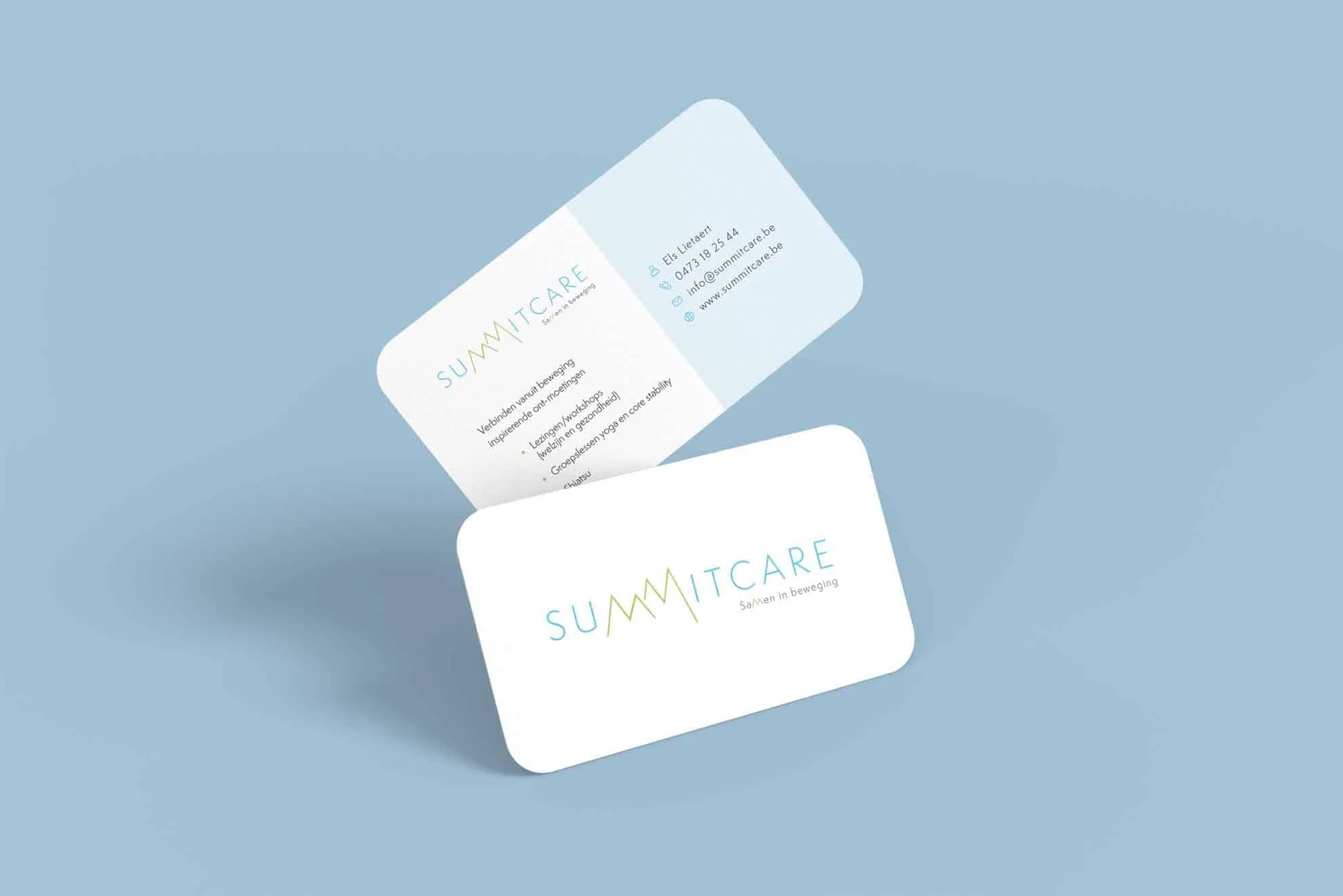 Ontwerp van visitekaartje Summit Care