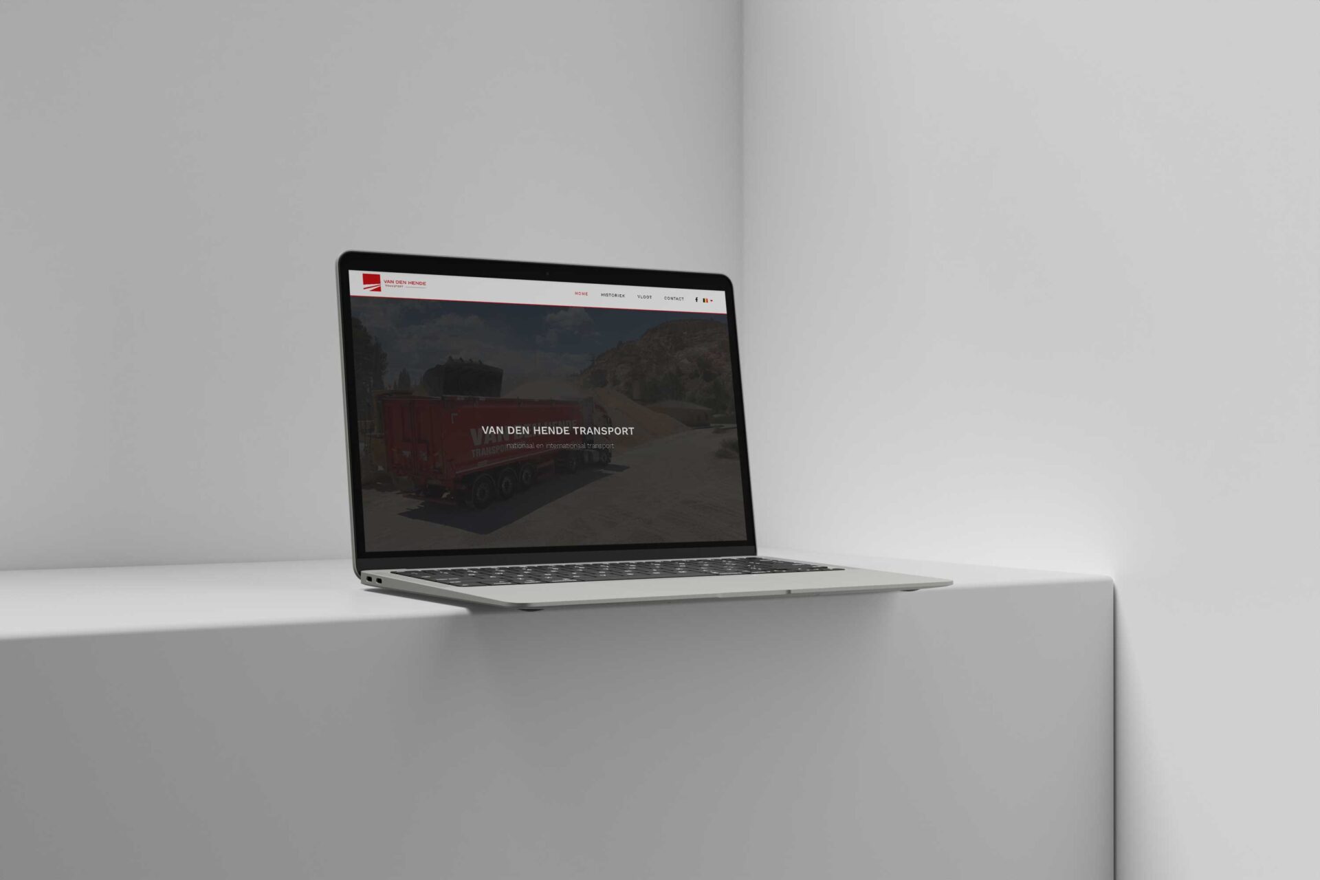 Transportbedrijf Van Den Hende uit Evergem liet een professionele website maken door Pixelle.
